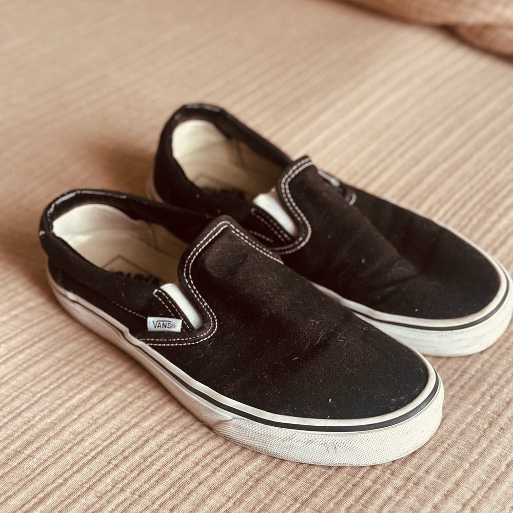 Vans Black Slip-On Sneakers